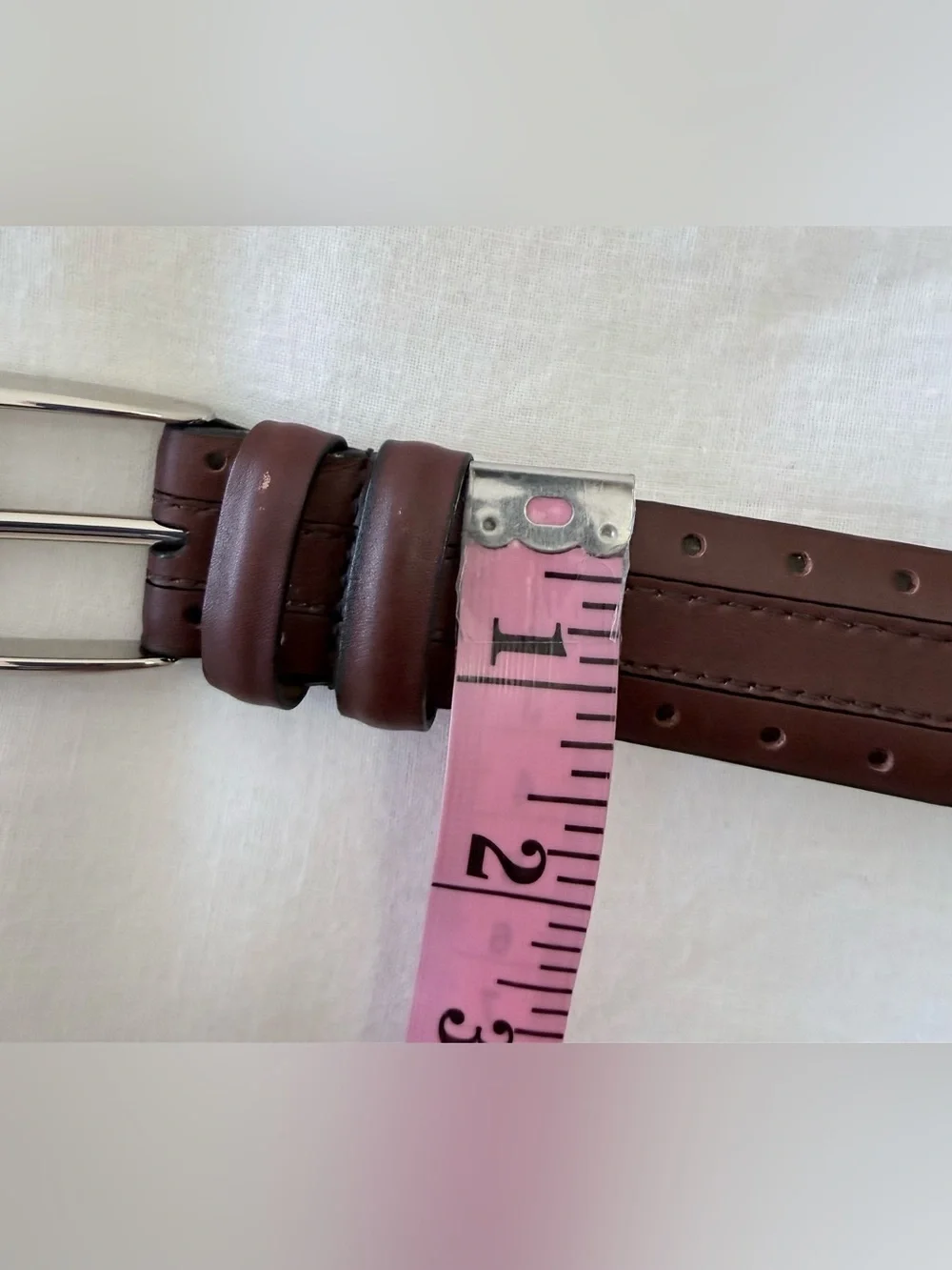 Allen Edmonds | Men SZ 32 | Brown Brogue Genuine Leather Belt | Style 36506 NWT